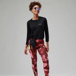 Berghaus Zannia 7/8 Leggings für Damen - Rot/Braun/Pink-Damen Leggings