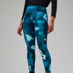 Berghaus Zannia 7/8 Leggings für Damen - Türkis/Dunkelblua-Damen Leggings