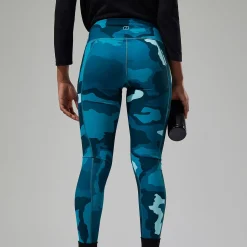 Berghaus Zannia 7/8 Leggings für Damen - Türkis/Dunkelblua-Damen Leggings
